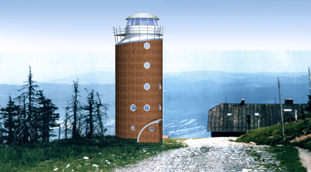 Meteorologická stanice na Šeráku (arch. soutěž – 3. cena)